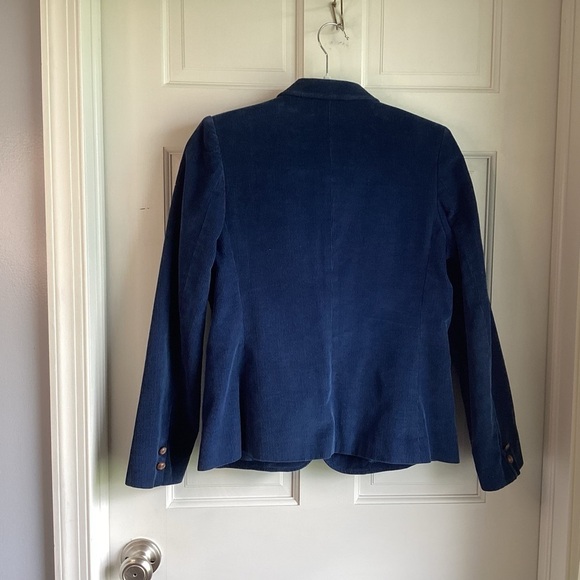 Goudchaux Maison Blanche Women’s Navy Corduroy Blazer.  Size 11 - Picture 2 of 4